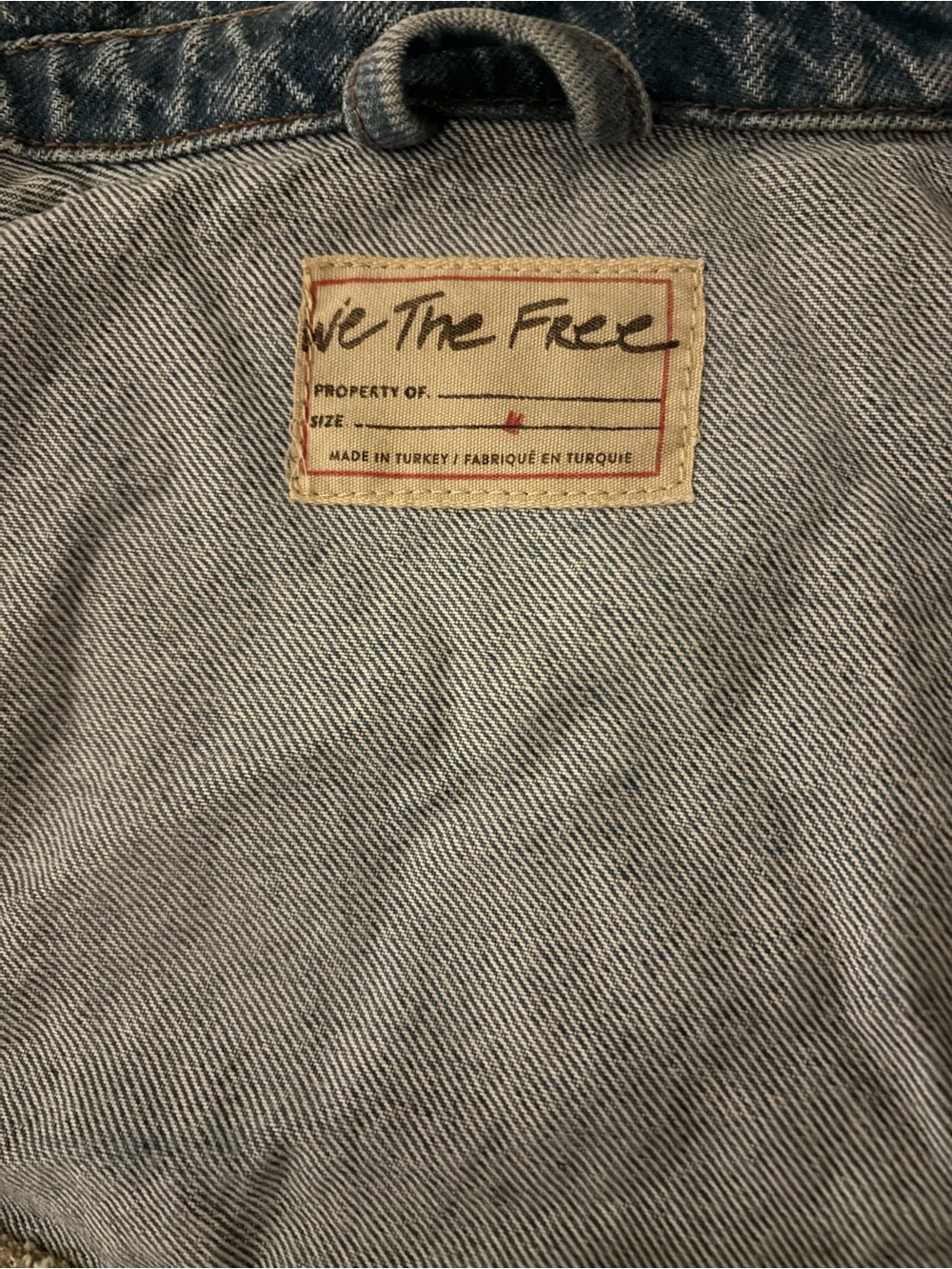 We The Free Fringe Out blue denim jacket - Picture 3 of 3